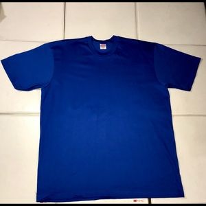 Supreme blank shirt blue xl Authentic